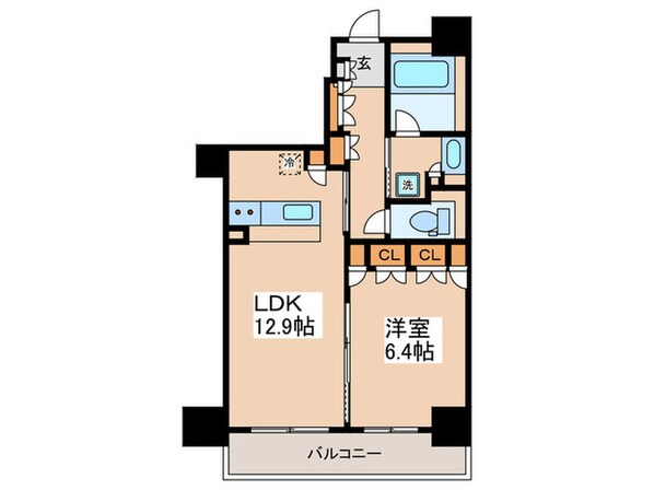 ﾊﾟｰｸｱｸｼｽうつぼ公園の物件間取画像